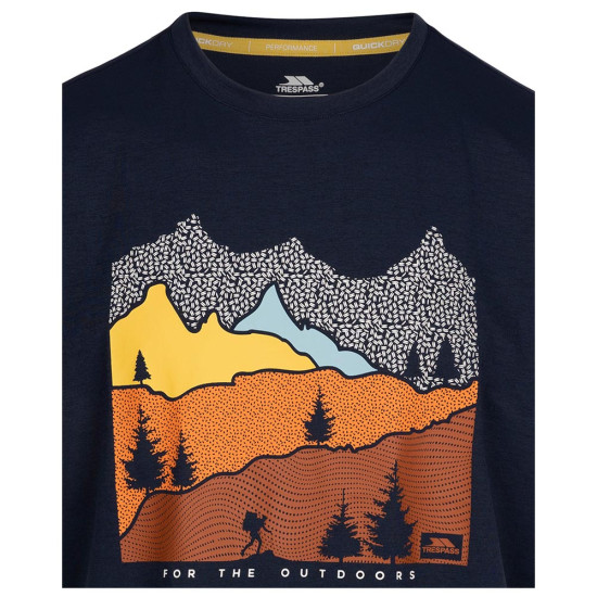 Trespass Ανδρική κοντομάνικη μπλούζα Danub Round Neck T-Shirt